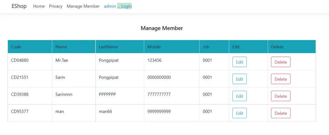 ASP.NET , C# , MVC Core , Jquery , Bootstrap